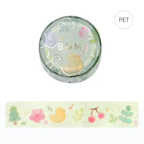 BGM - LIFE Washi Tape Clear [Clear tape Melody] (BM-CDG004)