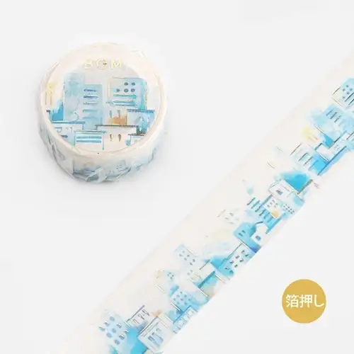 BGM – Nastro Washi Special-Watercolor Town Urban