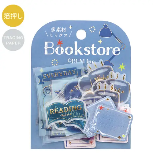 BGM - Planner Stickers Tracing Paper Seals [Holiday store tour* Bookstore] (BS-TFG003)