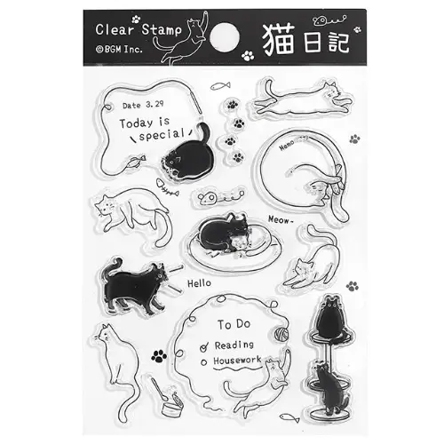 BGM - Stamp Clear Stamp [Clear Stamp Diary *Cat Diary] (BT-CS067)