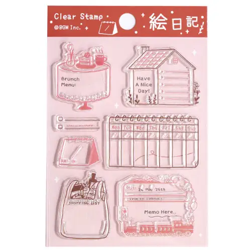 BGM - Stamp Clear Stamp [Clear Stamp Diary * Picture Diary] (BT-CS066)