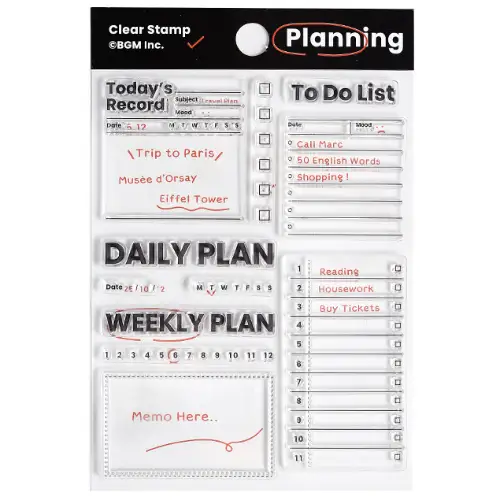 BGM - Stamp Clear Stamp [Clear Stamp Record* Efficiency] (BT-CS071)