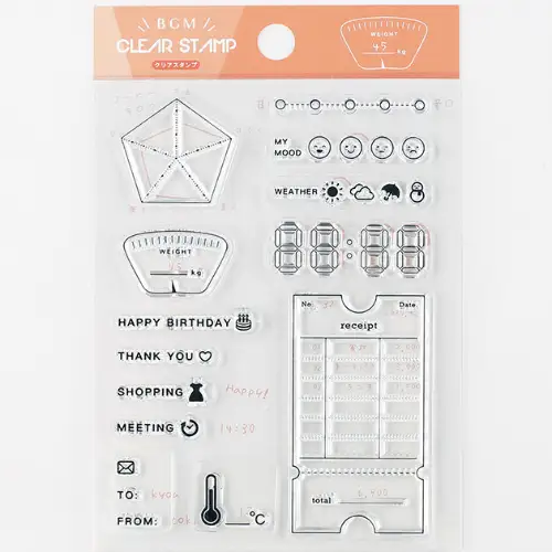 BGM - Stamp Clear Stamp [Kirok*Memo] (BT-CS040)