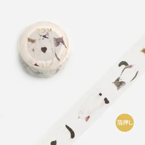 BGM – Washi Tape, Sitting Cat BM-LGCD043