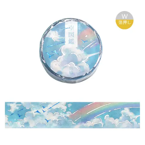 BGM - Washi Tape The Sky of One Day [MASKING TAPE Sky Illustrated Book *Keihin] (BM-SDWG001)