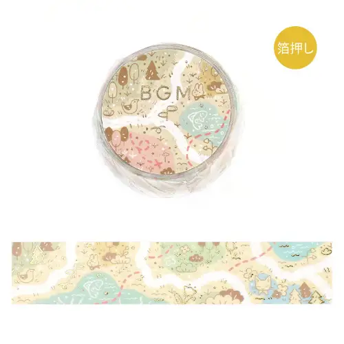 BGM - Washi Tape Wonderful Journey [MASKING TAPE Fushigina Tabi*Map] (BM-SDG044)