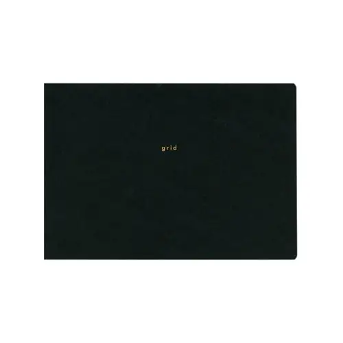 Daigo – Isshoni, Notebook desk, Thickness, Square, for PC 15", Black (Quaderno orizzontale a quadretti, spesso)