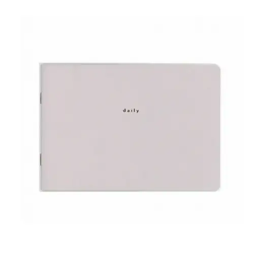 Daigo – Isshoni, Notebook desk, Daily, for PC 15", Gray (Quaderno orizzontale giornaliero)