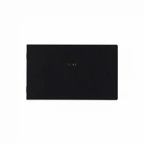 Daigo – Isshoni, Notebook desk, Horizontal ruled, for PC 13", Black (Quaderno orizzontale a righe)