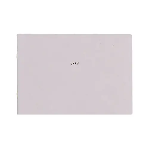 Daigo – Isshoni, Notebook desk, Square, for PC 15", Gray (Quaderno orizzontale a quadretti)