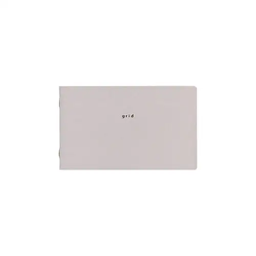 Daigo – Isshoni, Notebook desk, Square, for PC 13", Gray (Quaderno orizzontale a quadretti)