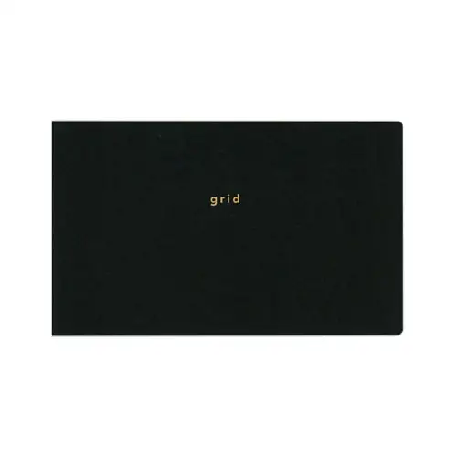 Daigo – Isshoni, Notebook desk, Thickness, Square, for 13" PC, Black (Quaderno orizzontale a quadretti, spesso)