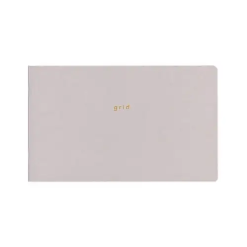 Daigo – Isshoni, Notebook desk, Thickness, Square, for 13" PC, Gray (Quaderno orizzontale a quadretti, spesso)