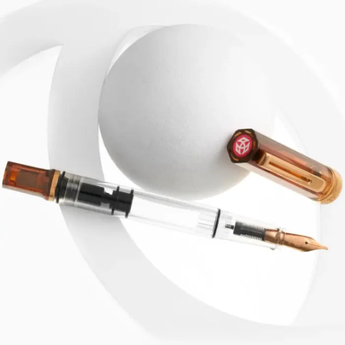 TWSBI – ECO Rootbeer with Bronze, Pennino F (Fine) – Edizione Limitata