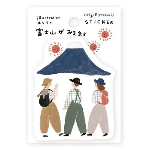 Cozyca Products - Sticker, Fuji is visible necktie [22-944]