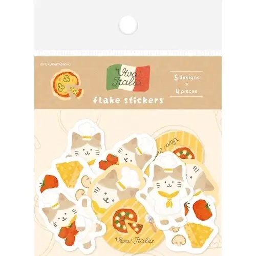 Furukawa – Washi Flake Seal Italia, Pizza Cat (QSA334)