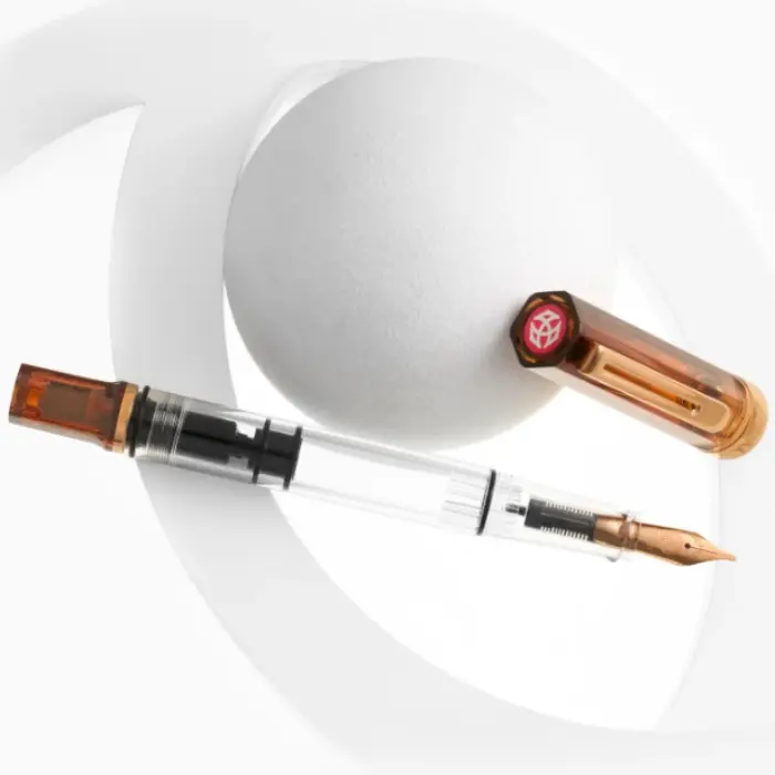 TWSBI – ECO Rootbeer with Bronze, Pennino EF (Extra Fine) – Edizione Limitata