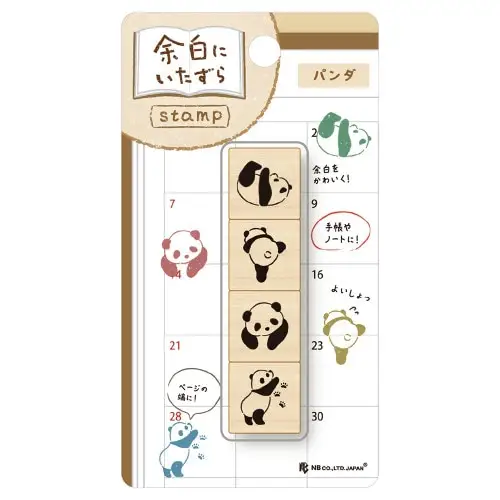 NB – Seals Supplies, Timbro in Legno “Mischief Panda in the Margin”