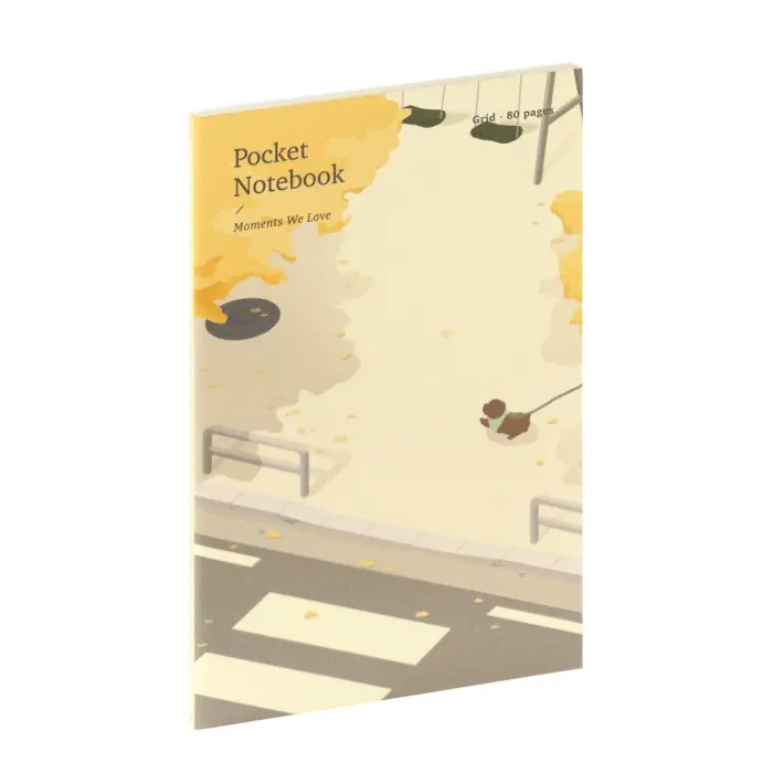 Iconic – Pocket Notebook v.3, Grid 4mm, 02 Dog Walking