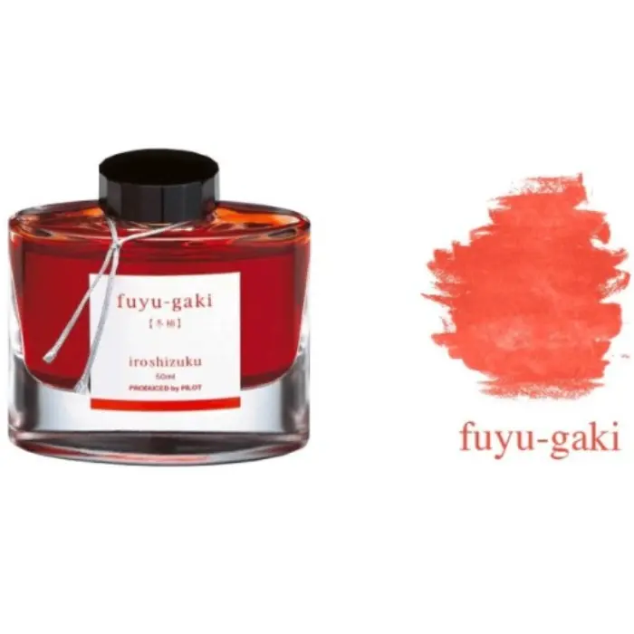Pilot – Iroshizuku, Inchiostro per stilografica, Fuyu-Gaki (Cachi d'Inverno), flacone 50 ml