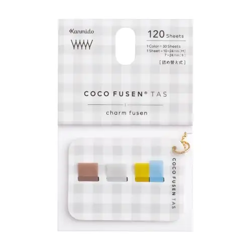 Kanmido – Coco Fusen Tas Charm Fusen Square Gingham Check CFT-A-203