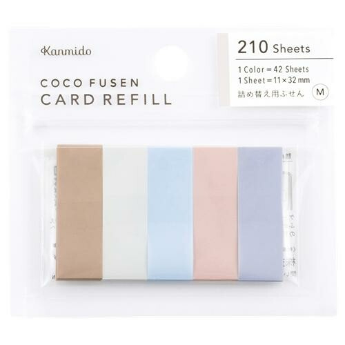 Kanmido - Fusen Kokofusen Card Refill COLOR Dry Flower M Fusen size 11 x 35mm CFC-9102