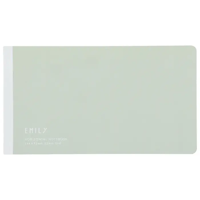 King Jim – EMILY Horizontal Notebook, Pale Green
