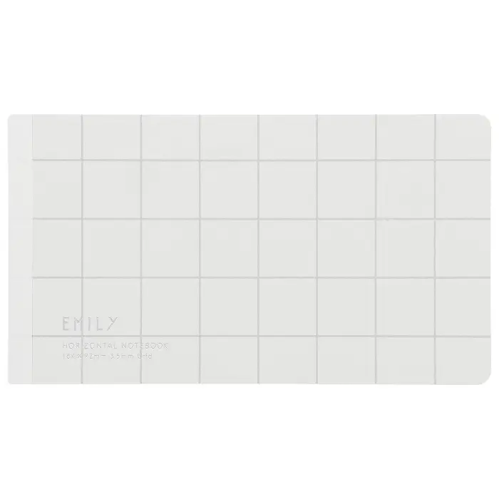 King Jim – EMILY Horizontal Notebook, White