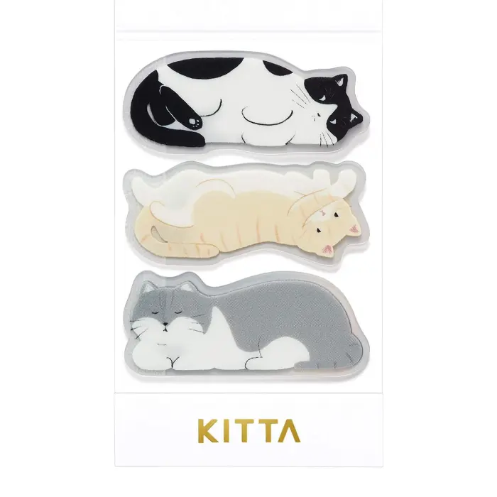 King Jim – KITTA Clear Sticky Note, Cat