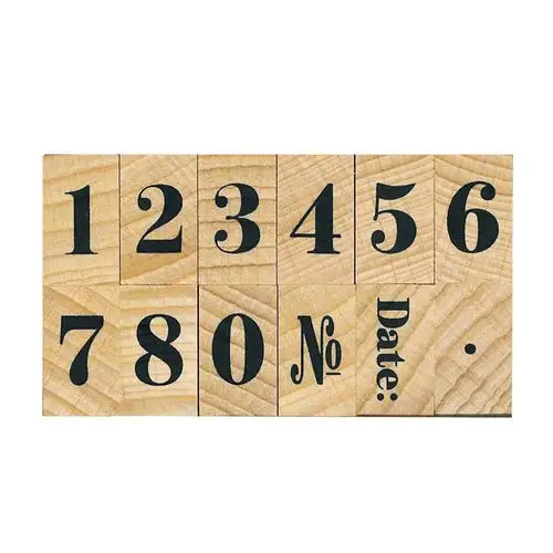 Kodomo No Kao – Number Stamp Mincho style