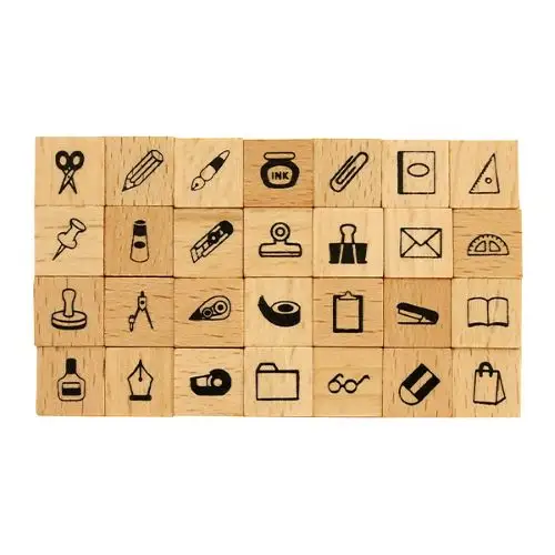 Kodomo no Kao – Petit Character Stamp Set Large / Stationery Set