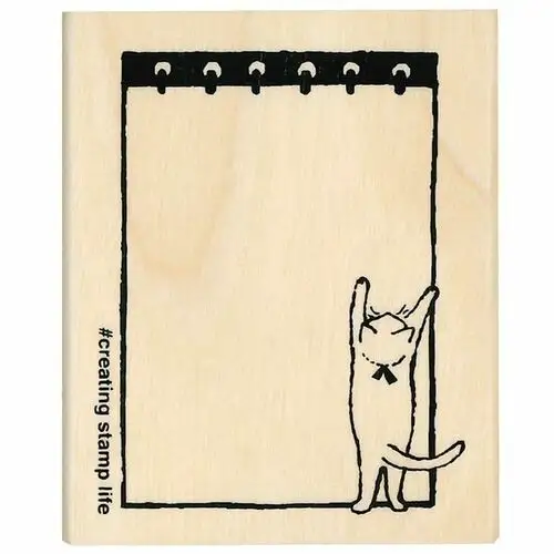 Kodomo No Kao – Timbro, “I Love Stamp” Notepad Cat