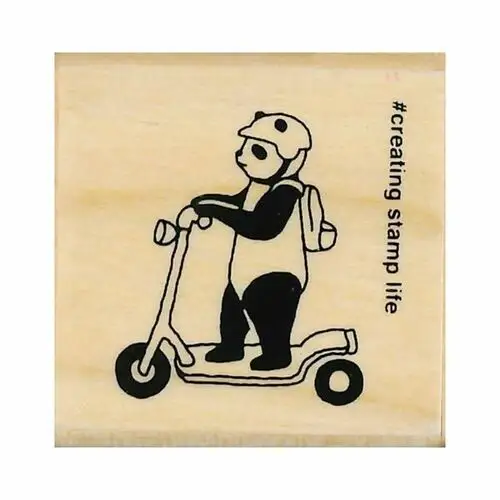 Kodomo No Kao – Stamp “I Love Stamps Kickboard Panda” (1533-023)
