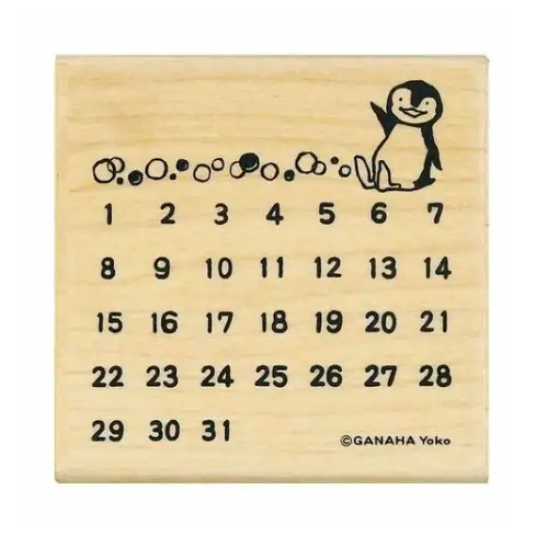 Kodomo No Koa - Timbro Penguin/Calendar 1675-005