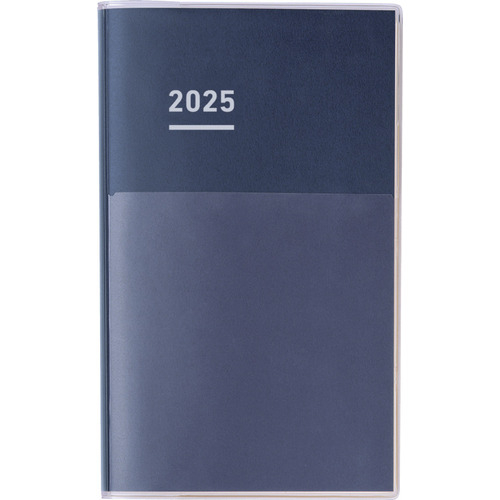 Kokuyo 2025 Jibun Techo Diary A5, Settimanale Verticale. Indigo