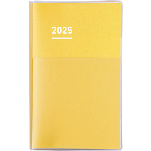 Kokuyo 2025 Jibun Techo Diary A5, Settimanale Verticale, Yellow