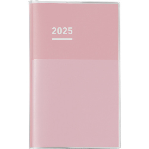 Kokuyo 2025 Jibun Techo Diary Mini B6, Settimanale Verticale, Pink