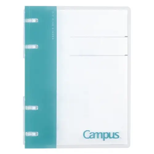 Kokuyo – Binder “Campus” A6 a 2×2 Anelli (14 Fori) – Light Blue