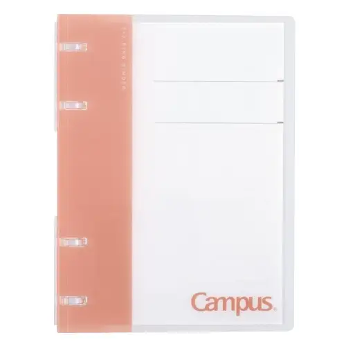 Kokuyo – Binder “Campus” A6 a 2×2 Anelli (14 Fori) – Pink