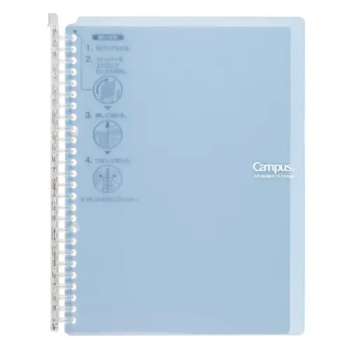 Kokuyo Campus - binder B5 capienza 60 fogli (Azzurro pastello)