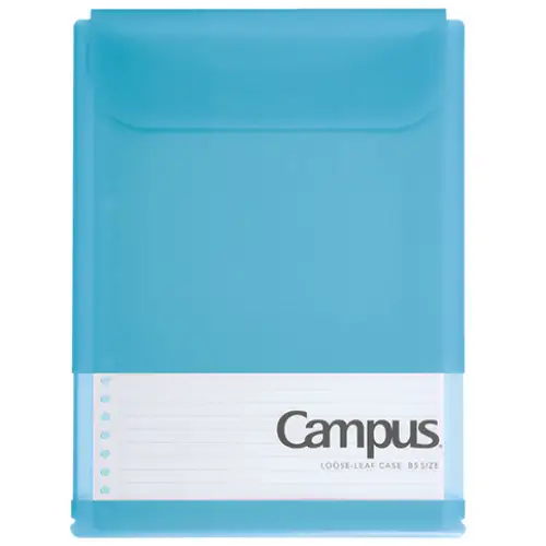 Kokuyo - Campus busta di plastica per contenere fogli B5 + 30 fogli a righe all'interno (Colore azzurro) CP836BT-LB