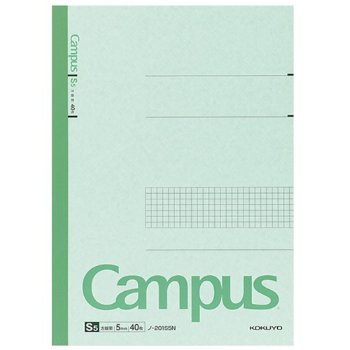 Kokuyo - Campus quaderno A4, quadretti 5mm con cornice, 40 fogli