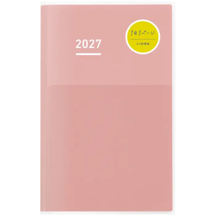 Kokuyo – Jibun Techo DAYs 2027 A5 Slim, Gennaio 2027 – Dicembre 2027, Rosa