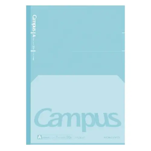 Kokuyo - Quaderno Campus "Flat" formato B5 a righe [Distanziamento linee 7mm] (Copertina verde)