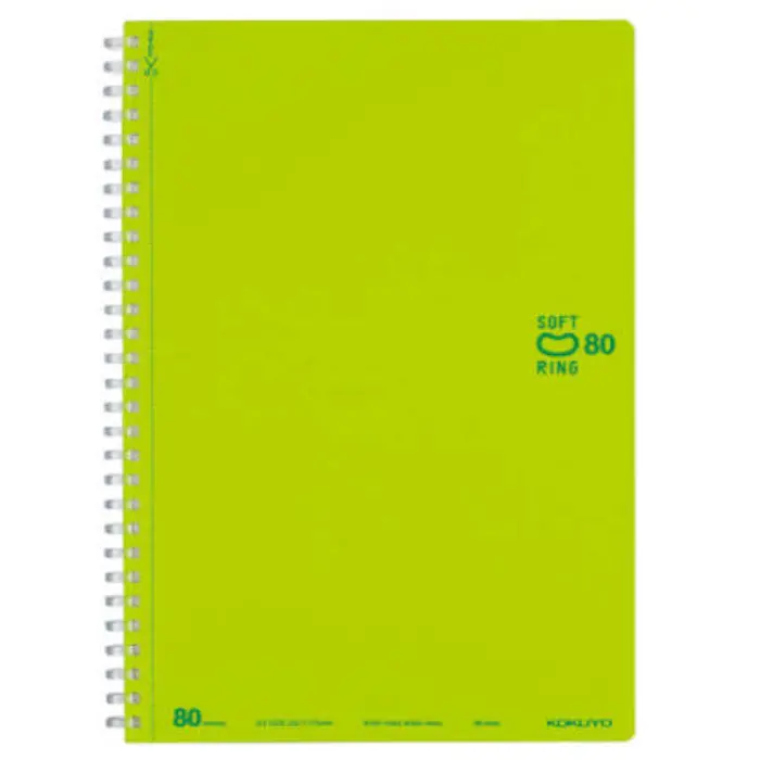 Kokuyo – Soft Ring B5, Dotted Ruled 6mm, Light Green