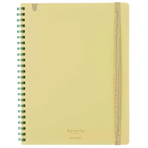 Kokuyo – Soft Ring Sooofa A5 Yellow (Quaderno ad Anelli Morbidi)