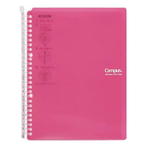 Kokuyo Campus - binder B5 capienza 60 fogli (Fucsia)