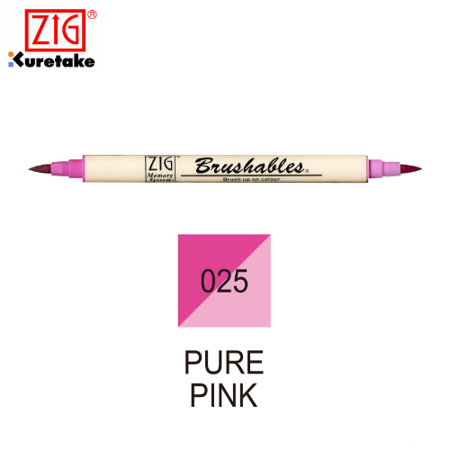 Kuretake Zig - Memory System Brashables No. 025 Pure Pink