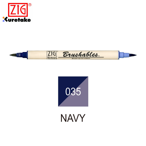Kuretake Zig - Memory System Brashables No. 035 Navy