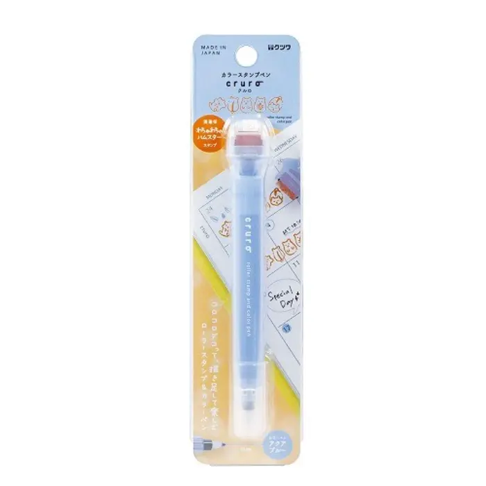Kutsuwa – Cruro Stamp Pen, Aqua Blue